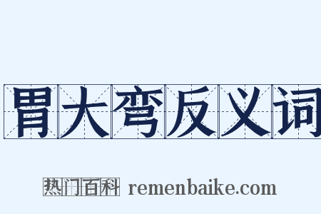 胃大弯反义词是什么意思的图片
